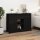 vidaXL Sideboard Schwarz 100x35x74,5 cm Massivholz Kiefer