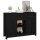 vidaXL Sideboard Schwarz 100x35x74,5 cm Massivholz Kiefer