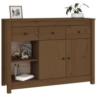 vidaXL Sideboard Honigbraun 100x35x74 cm Massivholz Kiefer