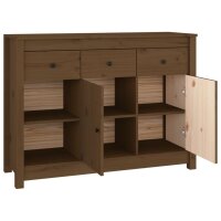 vidaXL Sideboard Honigbraun 100x35x74 cm Massivholz Kiefer