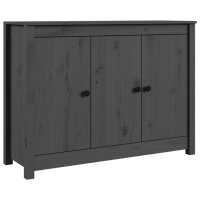 vidaXL Sideboard Grau 100x35x74 cm Massivholz Kiefer