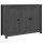 vidaXL Sideboard Grau 100x35x74 cm Massivholz Kiefer