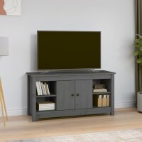 vidaXL TV-Schrank Grau 103x36,5x52 cm Massivholz Kiefer