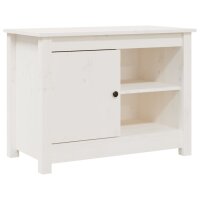 vidaXL TV-Schrank Wei&szlig; 70x36,5x52 cm Massivholz Kiefer