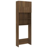 vidaXL Waschmaschinenschrank Braun Eichen-Optik 64x25,5x190 cm