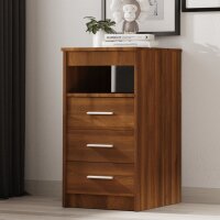 vidaXL Sideboard mit Schubladen Braun Eichen-Optik...