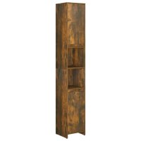 vidaXL Badezimmerschrank R&auml;uchereiche 30x30x183,5 cm Holzwerkstoff