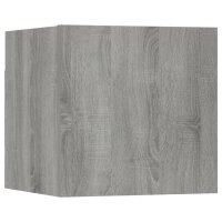 vidaXL TV-Wandschrank Grau Sonoma 30,5x30x30 cm