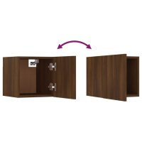 vidaXL TV-Wandschrank Braun Eiche 30,5x30x30 cm