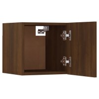 vidaXL TV-Wandschr&auml;nke 4 Stk. Braun Eiche 30,5x30x30 cm