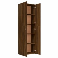 vidaXL B&uuml;roschrank Braun Eichen-Optik 60x32x190 cm Holzwerkstoff