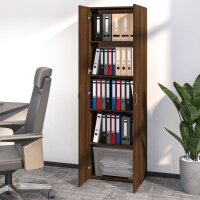 vidaXL B&uuml;roschrank Braun Eichen-Optik 60x32x190 cm Holzwerkstoff