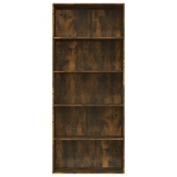 vidaXL B&uuml;cherregal 5 F&auml;cher R&auml;uchereiche 80x30x189 cm Holzwerkstoff