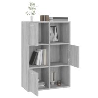 vidaXL Lagerschrank Grau Sonoma 60x29,5x90 cm