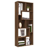 vidaXL B&uuml;cherregal Braun Eiche 67x24x161 cm Holzwerkstoff