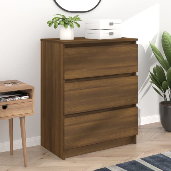 vidaXL Sideboard Braun Eichen-Optik 60x35x76 cm Holzwerkstoff