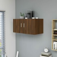 vidaXL Wandschrank Braun Eichen-Optik 80x39x40 cm Holzwerkstoff