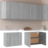 vidaXL Hängeschrank Grau Sonoma 80x31x60 cm Holzwerkstoff