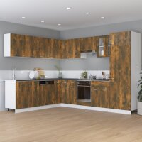 vidaXL Eck-H&auml;ngeschrank R&auml;uchereiche 57x57x60 cm Holzwerkstoff