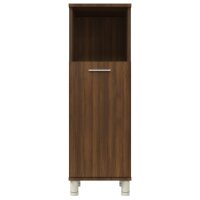 vidaXL Badschrank Braun Eichen-Optik 30x30x95 cm Holzwerkstoff