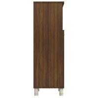 vidaXL Badschrank Braun Eichen-Optik 30x30x95 cm Holzwerkstoff