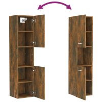 vidaXL Badezimmerschrank R&auml;uchereiche 30x30x130 cm Holzwerkstoff