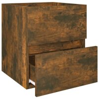 vidaXL Waschbeckenschrank R&auml;uchereiche 41x38,5x45 cm Holzwerkstoff