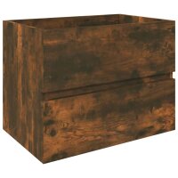 vidaXL Waschbeckenschrank Räuchereiche 60x38,5x45 cm...