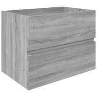 vidaXL Waschbeckenschrank Grau Sonoma 60x38,5x45 cm...