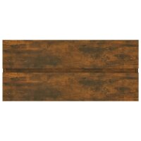 vidaXL Waschbeckenschrank R&auml;uchereiche 100x38,5x45 cm Holzwerkstoff