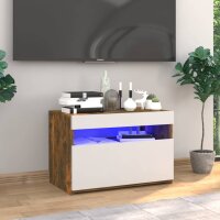 vidaXL TV-Schrank mit LED-Leuchten R&auml;uchereiche 60x35x40 cm