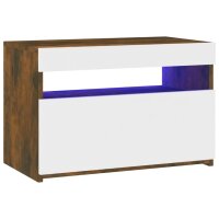 vidaXL TV-Schrank mit LED-Leuchten R&auml;uchereiche 60x35x40 cm