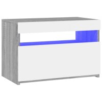 vidaXL TV-Schrank mit LED-Leuchten Grau Sonoma 60x35x40 cm