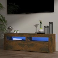 vidaXL TV-Schrank mit LED-Leuchten R&auml;uchereiche 120x35x40 cm