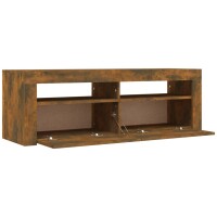 vidaXL TV-Schrank mit LED-Leuchten R&auml;uchereiche 120x35x40 cm