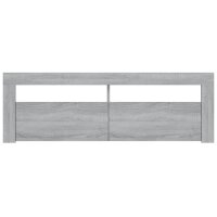 vidaXL TV-Schrank mit LED-Leuchten Grau Sonoma 120x35x40 cm