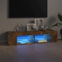 vidaXL TV-Schrank mit LED-Leuchten R&auml;uchereiche 135x39x30 cm