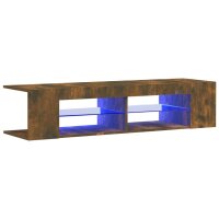 vidaXL TV-Schrank mit LED-Leuchten R&auml;uchereiche 135x39x30 cm