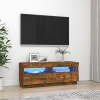 vidaXL TV-Schrank mit LED-Leuchten R&auml;uchereiche 100x35x40 cm