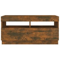 vidaXL TV-Schrank mit LED-Leuchten R&auml;uchereiche 80x35x40 cm