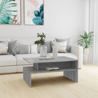 vidaXL Couchtisch Grau Sonoma 90x60x42,5 cm Holzwerkstoff