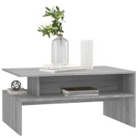 vidaXL Couchtisch Grau Sonoma 90x60x42,5 cm Holzwerkstoff