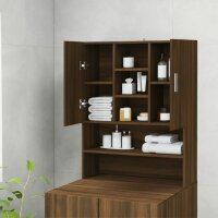 vidaXL Waschmaschinenschrank Braun Eichen-Optik 70,5x25,5x90 cm