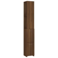 vidaXL Badezimmerschrank Braun Eichen-Optik 25x25x170 cm...