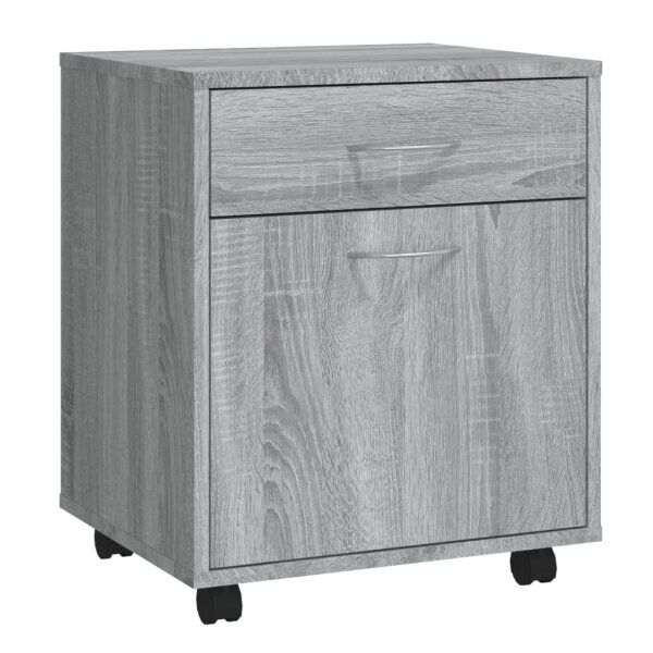 vidaXL Rollschrank Grau Sonoma 45x38x54 cm Holzwerkstoff