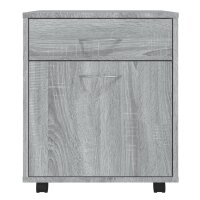 vidaXL Rollschrank Grau Sonoma 45x38x54 cm Holzwerkstoff