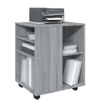 vidaXL Rollschrank Grau Sonoma 60x53x72 cm Holzwerkstoff