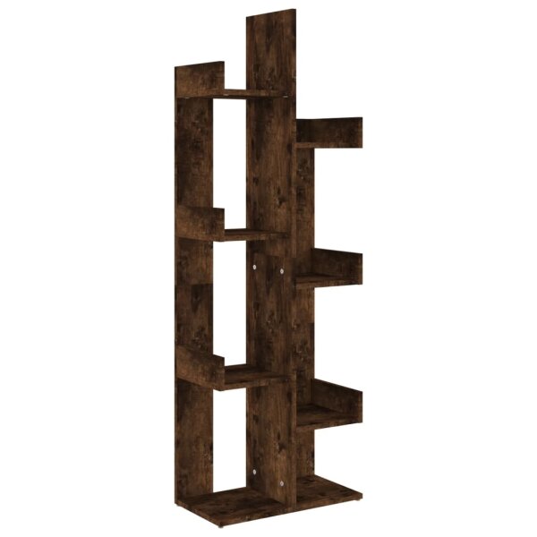 vidaXL B&uuml;cherschrank 48x25,5x140 cm R&auml;uchereiche Holzwerkstoff