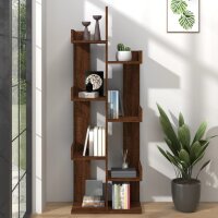 vidaXL B&uuml;cherschrank 48x25,5x140 cm Eiche Braun Holzwerkstoff