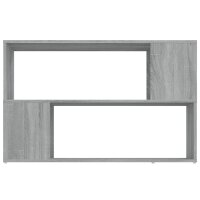 vidaXL B&uuml;cherregal Grau Sonoma 100x24x63 cm Holzwerkstoff